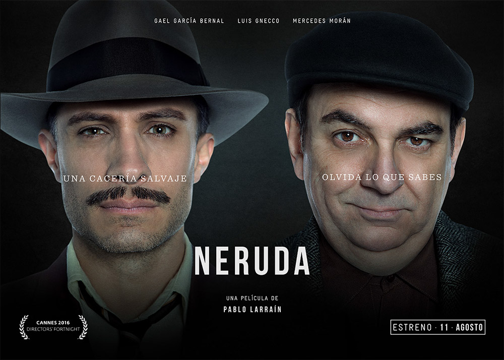 'Neruda' con Gabriel García y Luis Gnecco