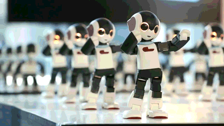 robots bailando