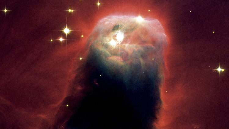 Nebulosa conica de una estrella en formacion