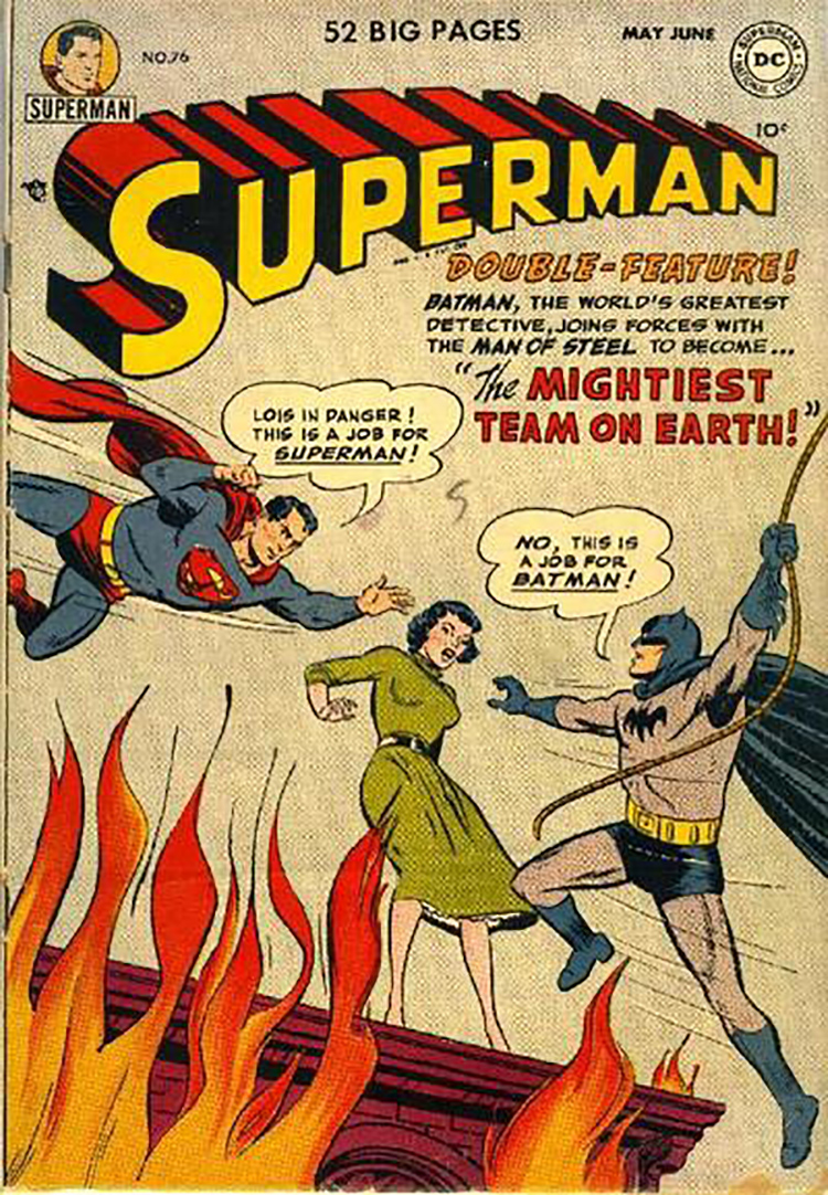 Batman v Superman comic 1952