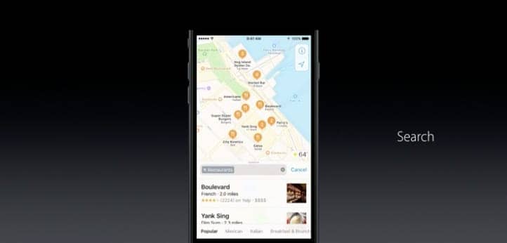 iOS 10 Maps